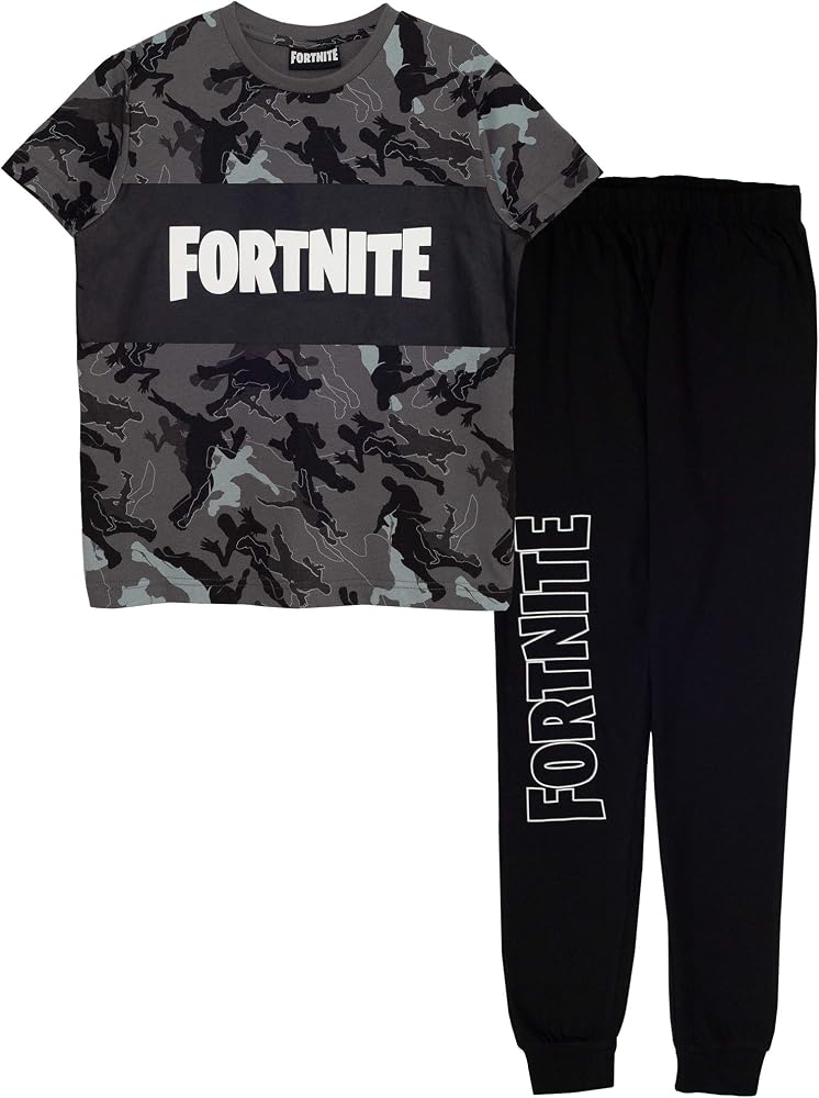 Fortnite Emotes Camo Children's Pyjamas Sizes 10-11 to 14-15 years
