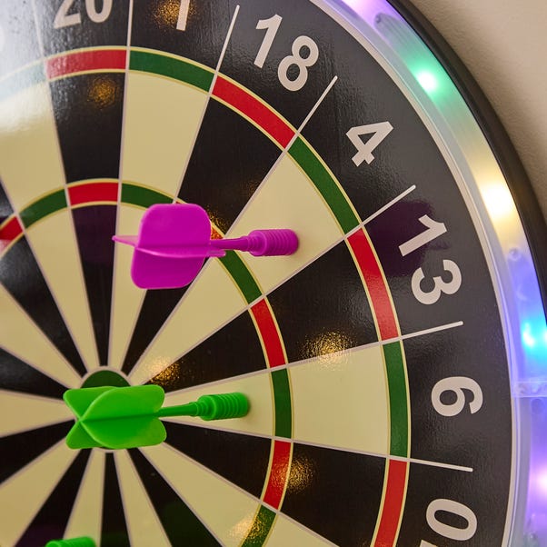 LED Light Up Magnetic Dart Board