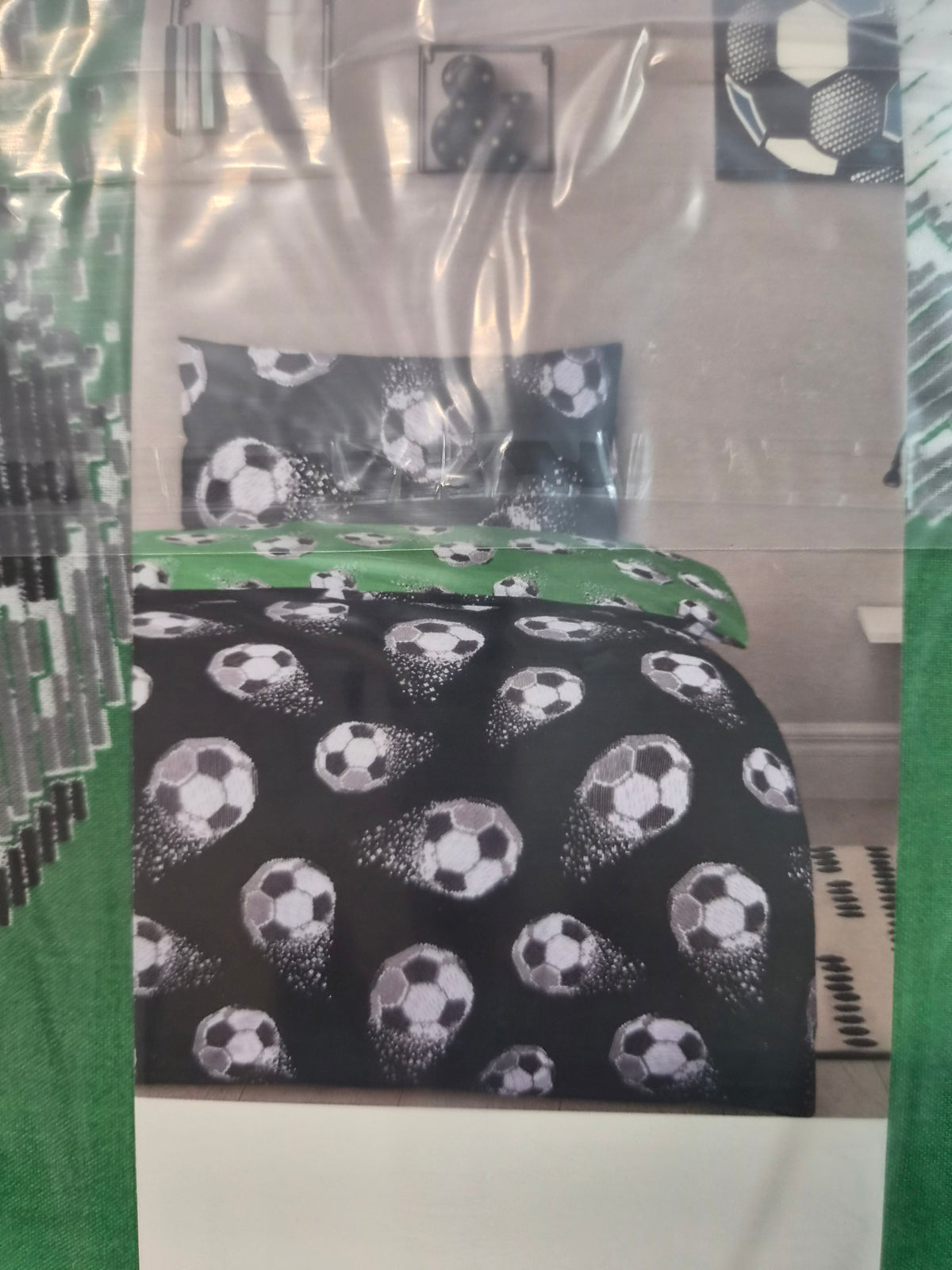Reversible Football Duvet Set Single