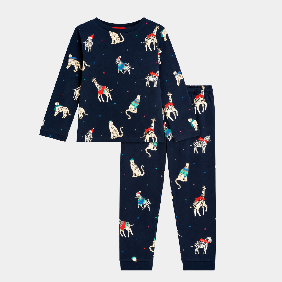 MS Cosy Christmas Childrens Pyjamas 100% Cotton