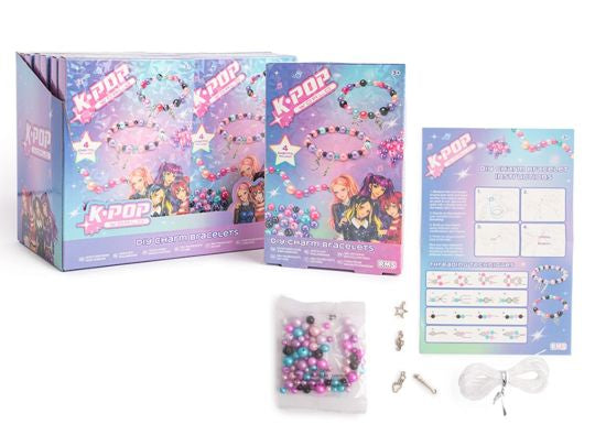 K POP WORLD MYO Pearl & Charm Bracelet