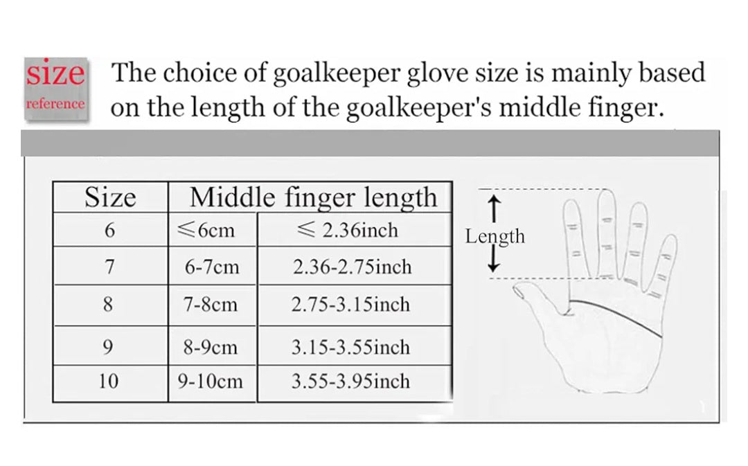Goalkeeper Gloves,Soccer Goalie Gloves, Anti-Slip Soccer Gloves, Soccer Gloves for Unisex, Football Gloves for Training and Match, Finger Support, Size 8