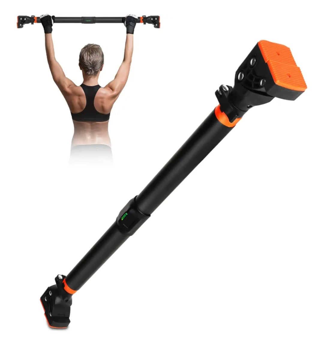Pull Up Bar for Doorway, AETKFO Chin Up Bar Strength Training Pull-Up Bars Adjustable Upper Body Trainer Workout Bar Door Fitness Exercise Gym Equipment for Home Indoor, No Screw Installation