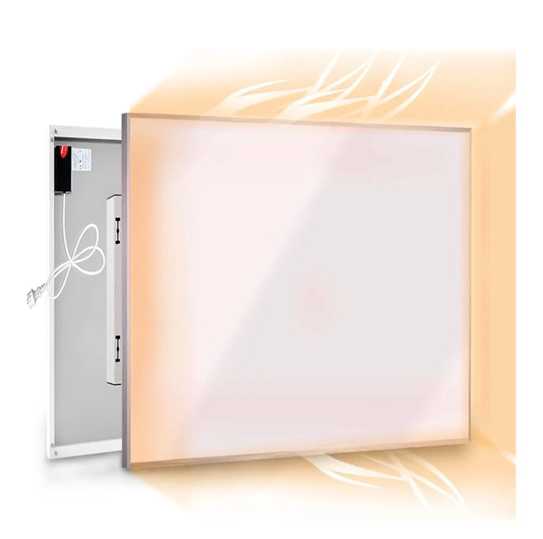 350w Far Infrared Electric Panel Heater, Fits Under Desk/Wall Mounted/Ceiling Mounted, Eco Energy Efficient, White Standard Electric Radiators Frost, Safety Overheating Protection