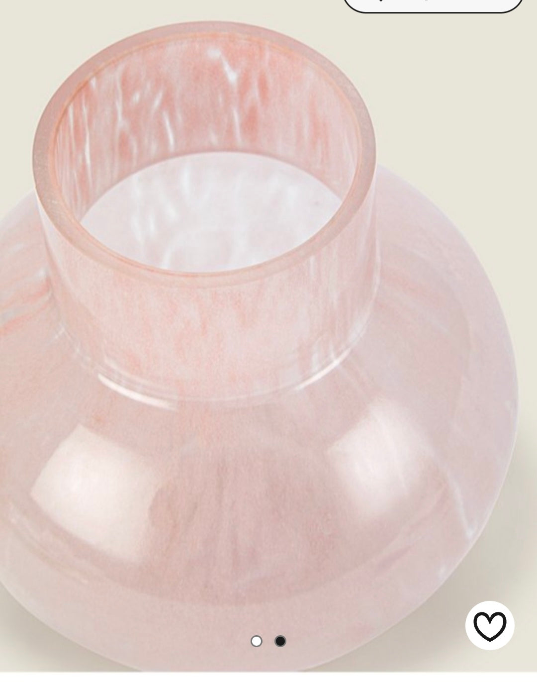 Pink Confetti Glass Vase
