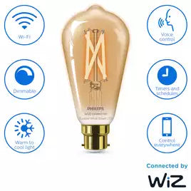 Philips 50W Smart LED Tunable Filament ST64 B22 Bulb
