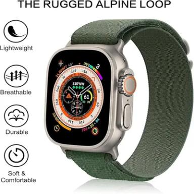 Alpine Loop Nylon Compatible for Apple Watch Ultra 2 49mm Strap