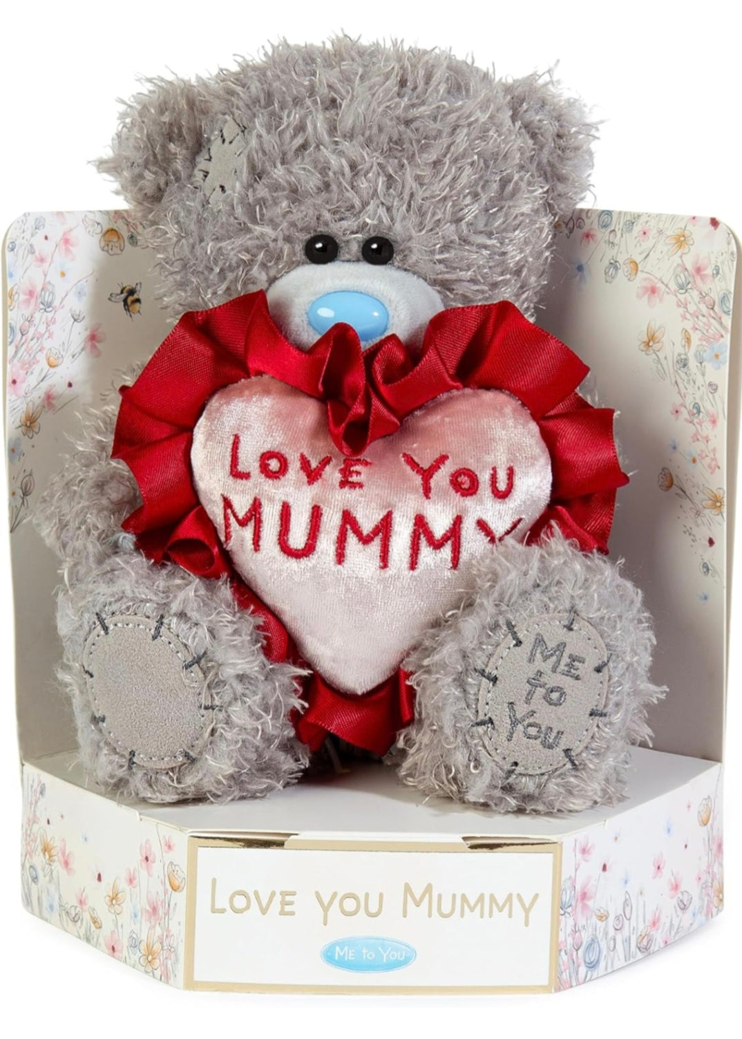 Me To You Tatty Teddy 15cm Plush Bear Holding 'Love You Mummy' Flower - Official Mother's Day Collection