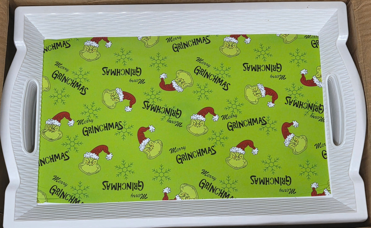 Grinch Christmas Lap Tray