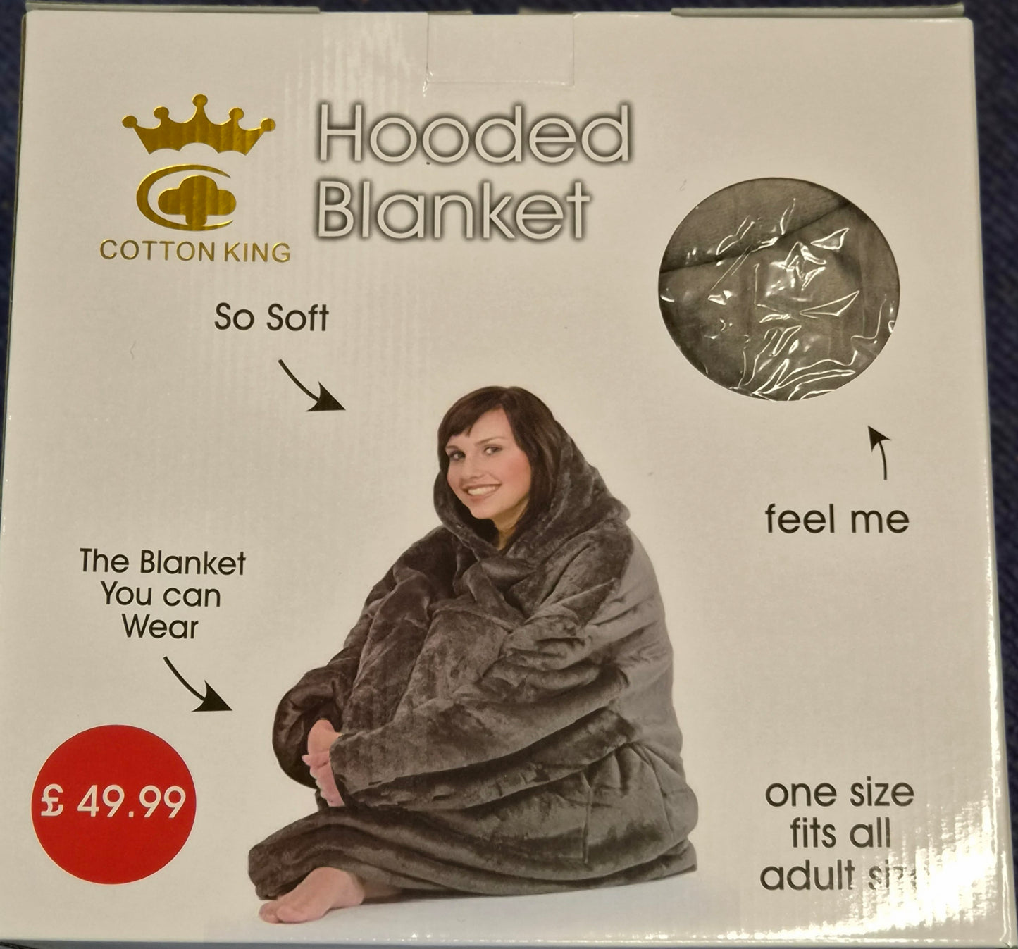 Hooded Blanket Boxed various colours, 1 size fits all