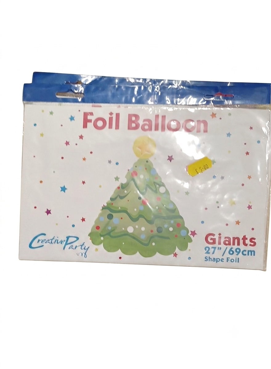 Christmas Balloon - Giant Christmas Tree Foil Balloon 27"
