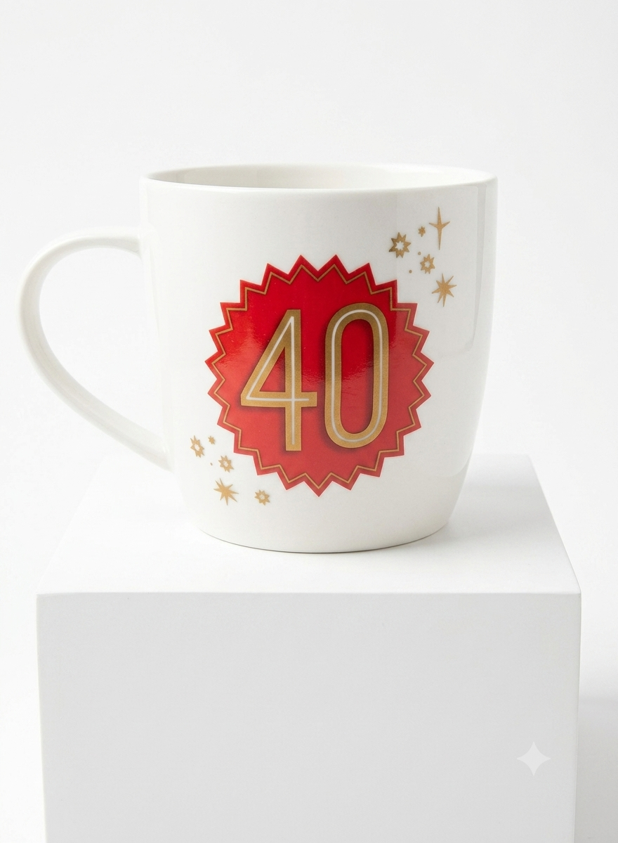 40 Birthday Ceramic Mugs