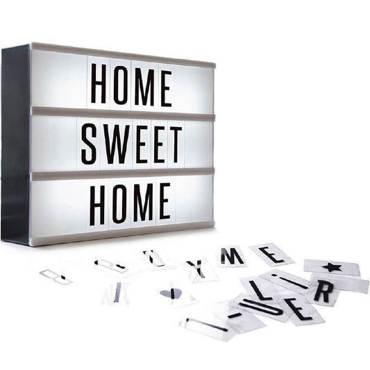 Cinematic Light Box A4 with 84 Letters and Symbols - Battery Operated