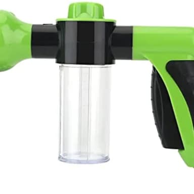 Garden Hose Foam Sprayer, 8 Patterns High Pressure Nozzles Watering Sprayer Soap Dispenser with Soap Reservoir for Car Washing Pets Shower Plants Watering