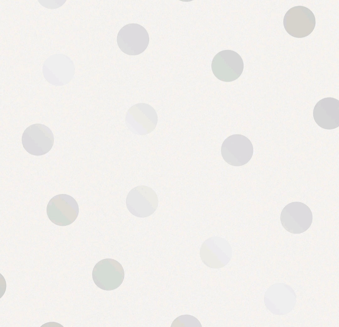 Crown Starlight Spots Silver Wallpaper