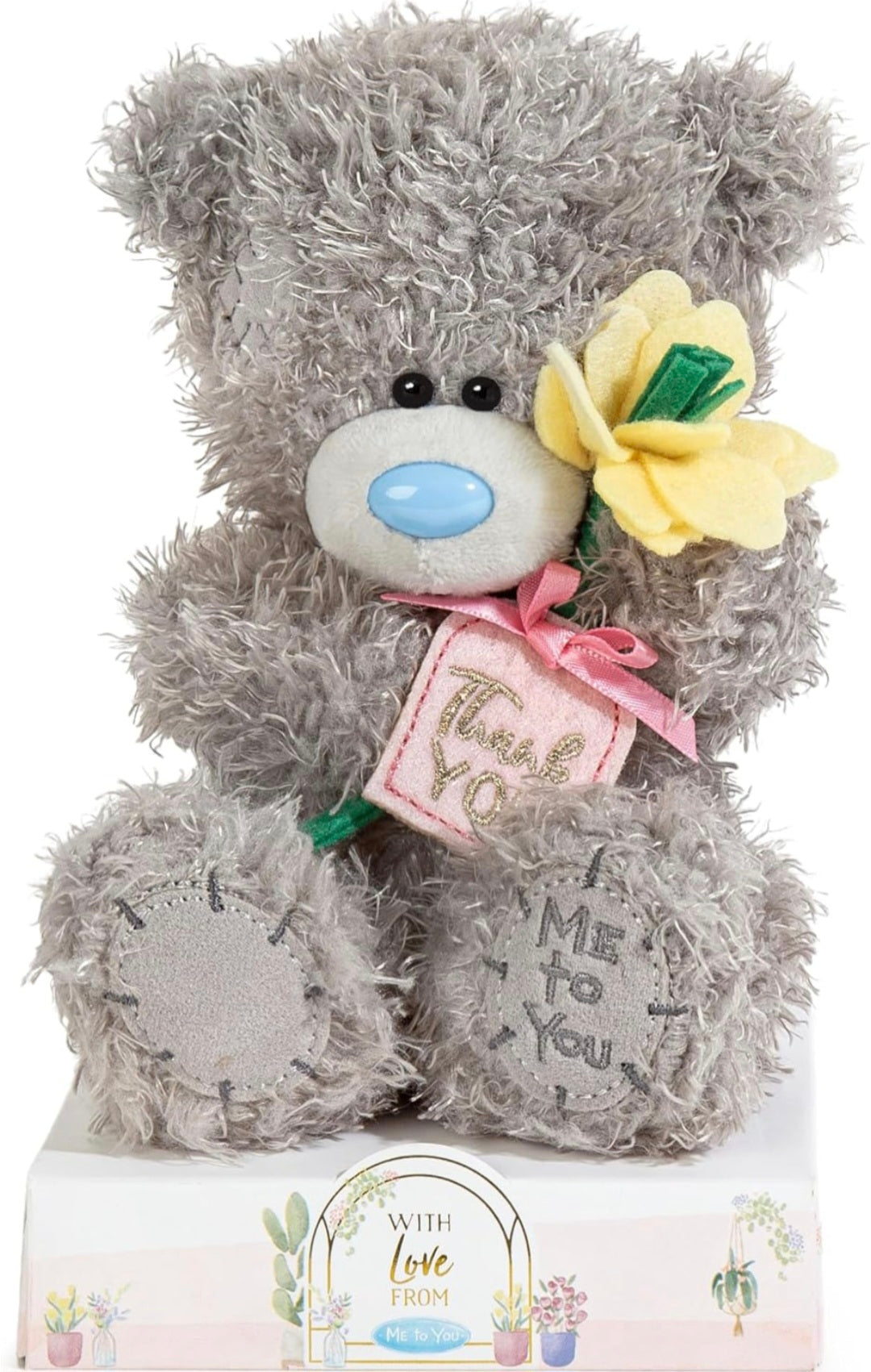 Me to You Tatty Teddy 'Thank You' Plush Bear On Gift Plinth 15cm High