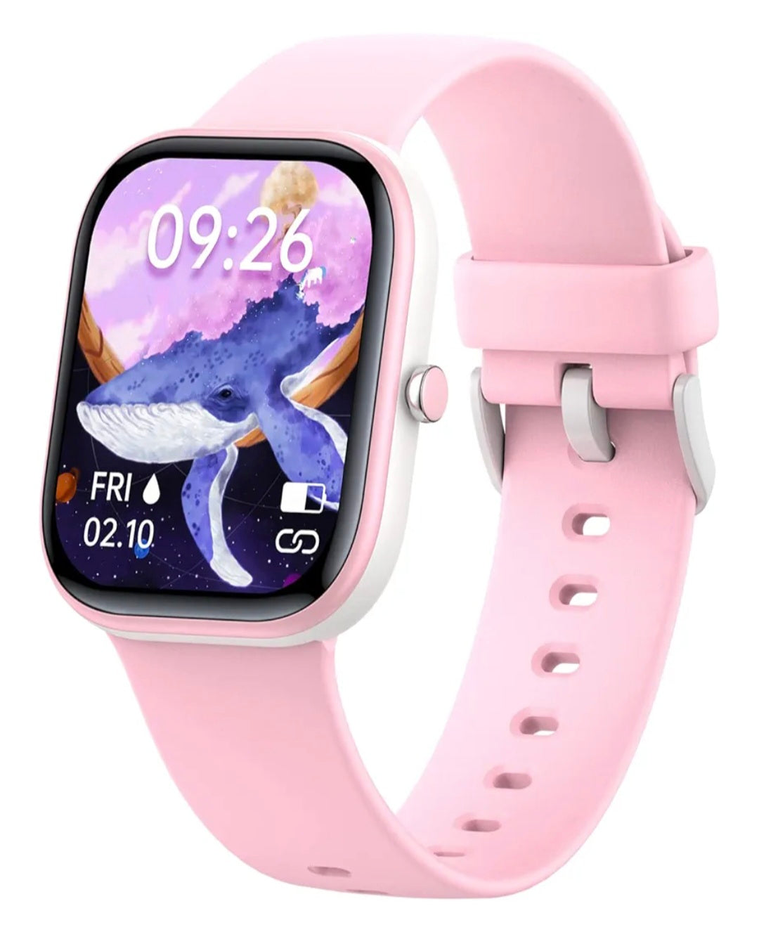 Kids Smart Watch for Boys Girls,IP68 Waterproof Fitness Activity Tracker Watch,Heart Rate Sleep Monitor,8 Sport Modes,Pedometers,Calories Counter,Alarm Clock,Kids Gifts Teens 5+ (Pink)