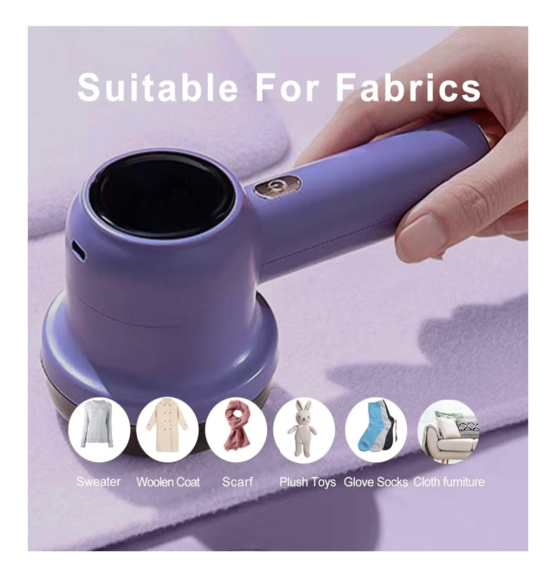 Lint Remover, Fabric Shaver Electric Bobble Remover for Clothes, USB Charging Fluff Remover Sweater Shaver with 2 Replacement Heads for Clothes Fabric