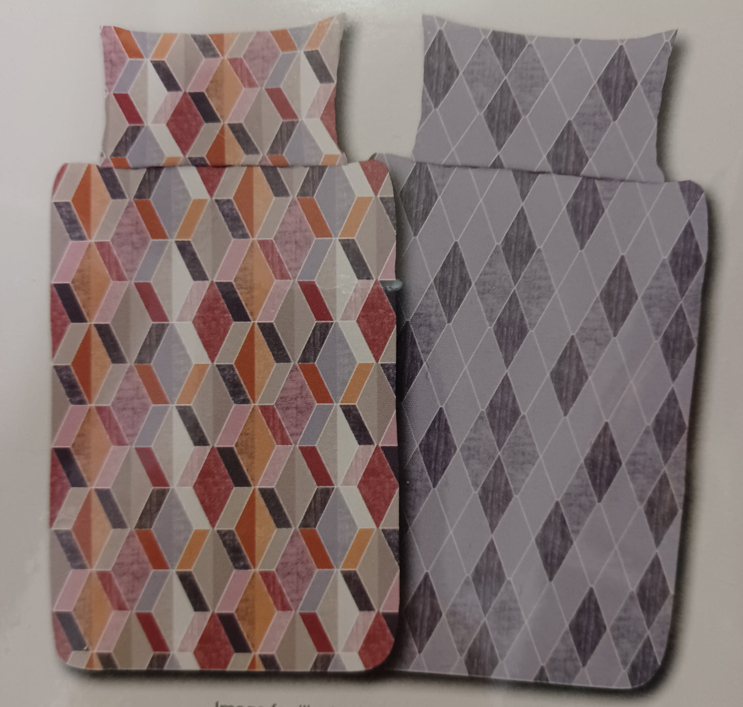 Geo Diamond Single Duvet & Pillowcase Set