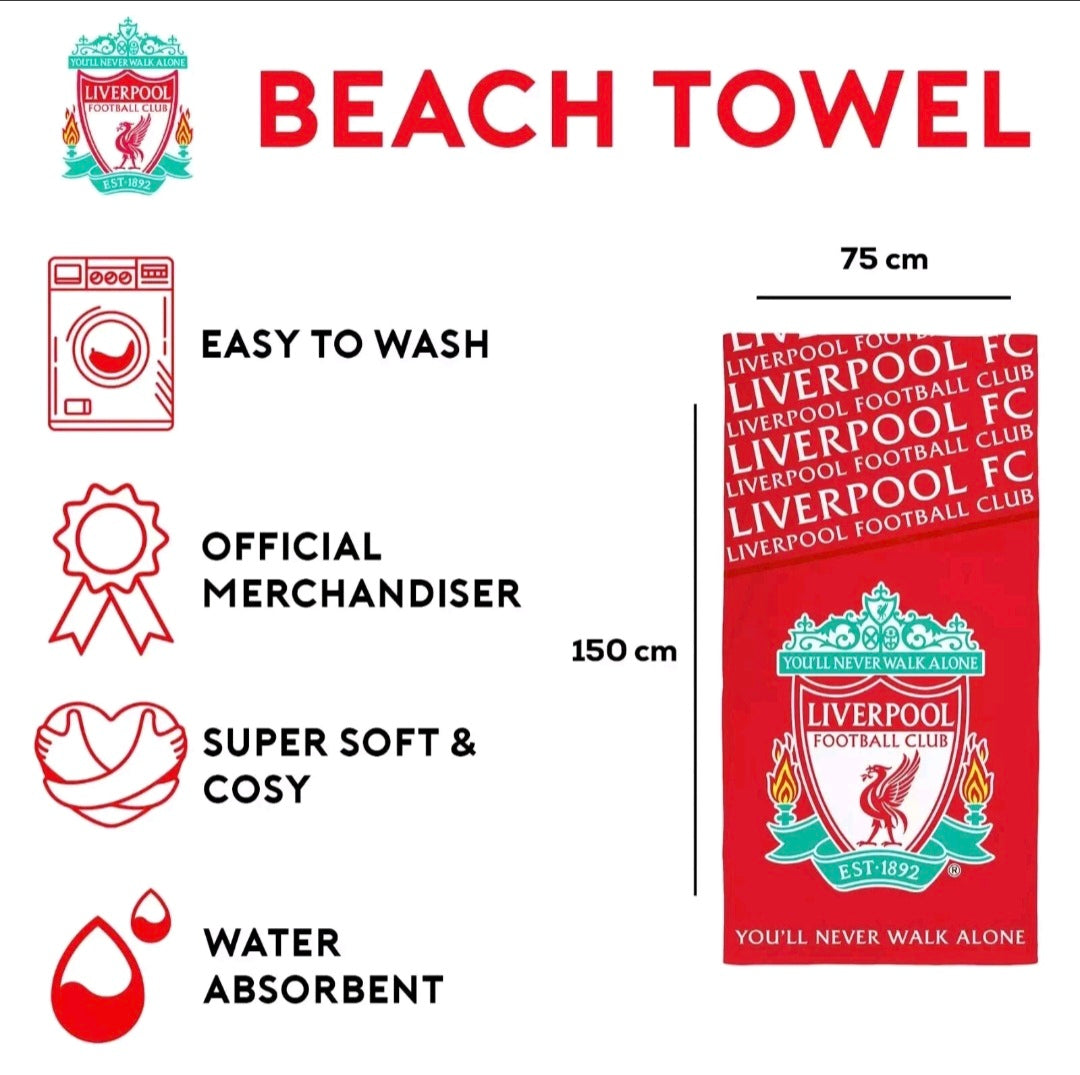LFC Towel / Beach Towel 75cmx150cm