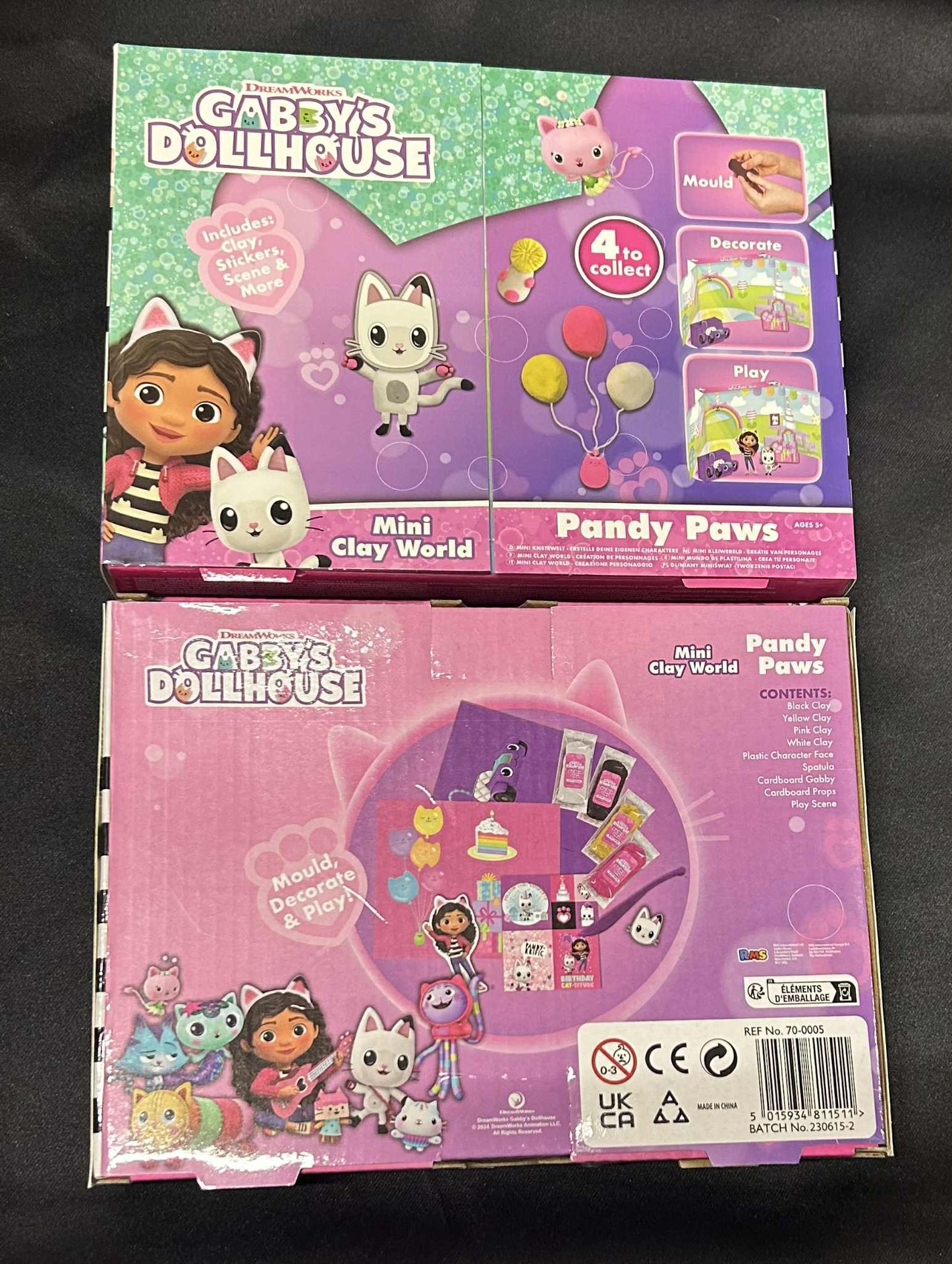 Gabby's Dollhouse Mini Clay World 4 designs