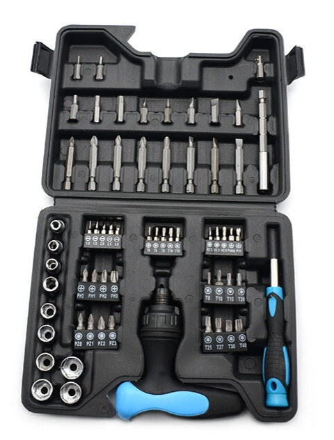Multifunctional 63 piece screwdriver set