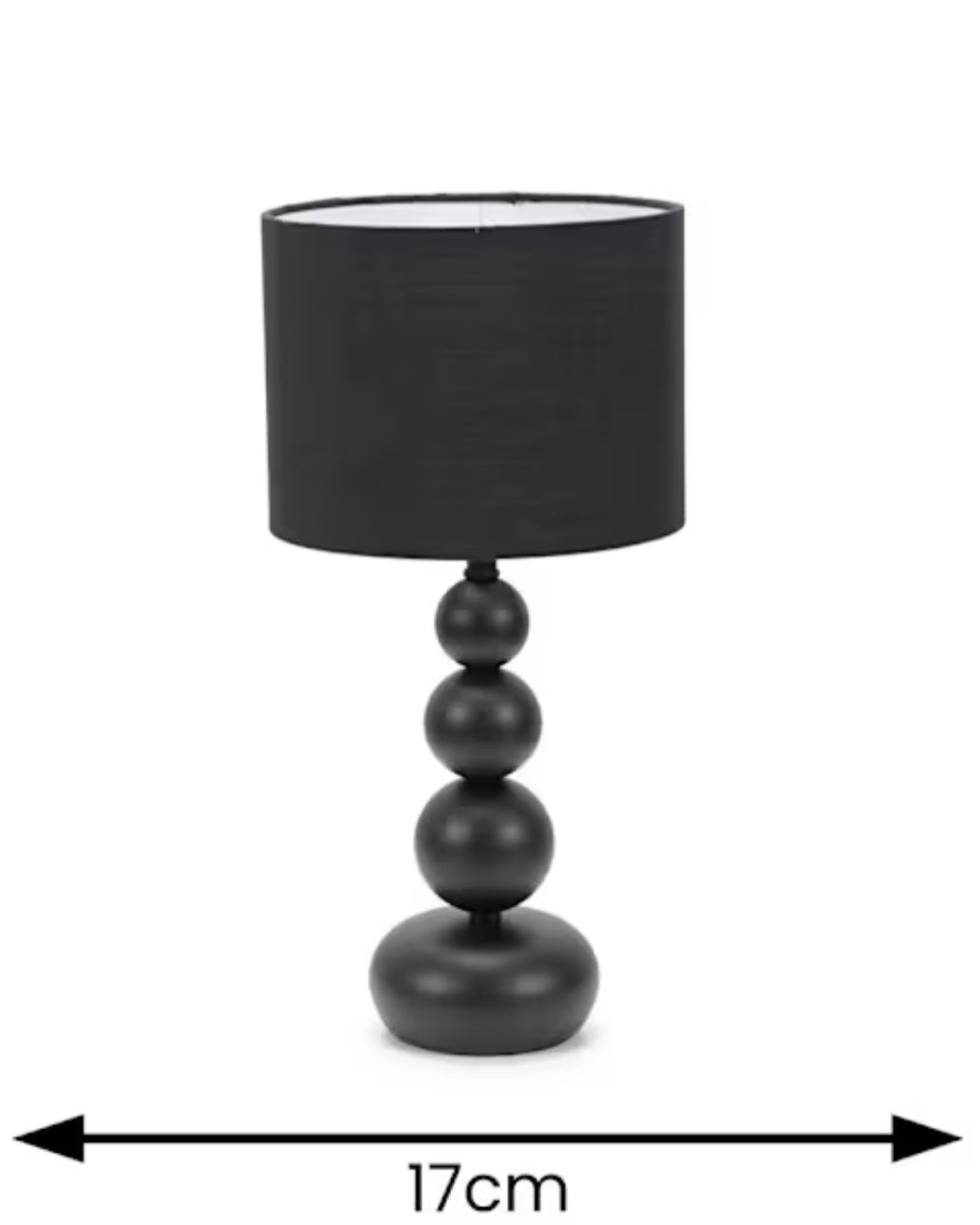 Marissa Matte Black Table Lamp