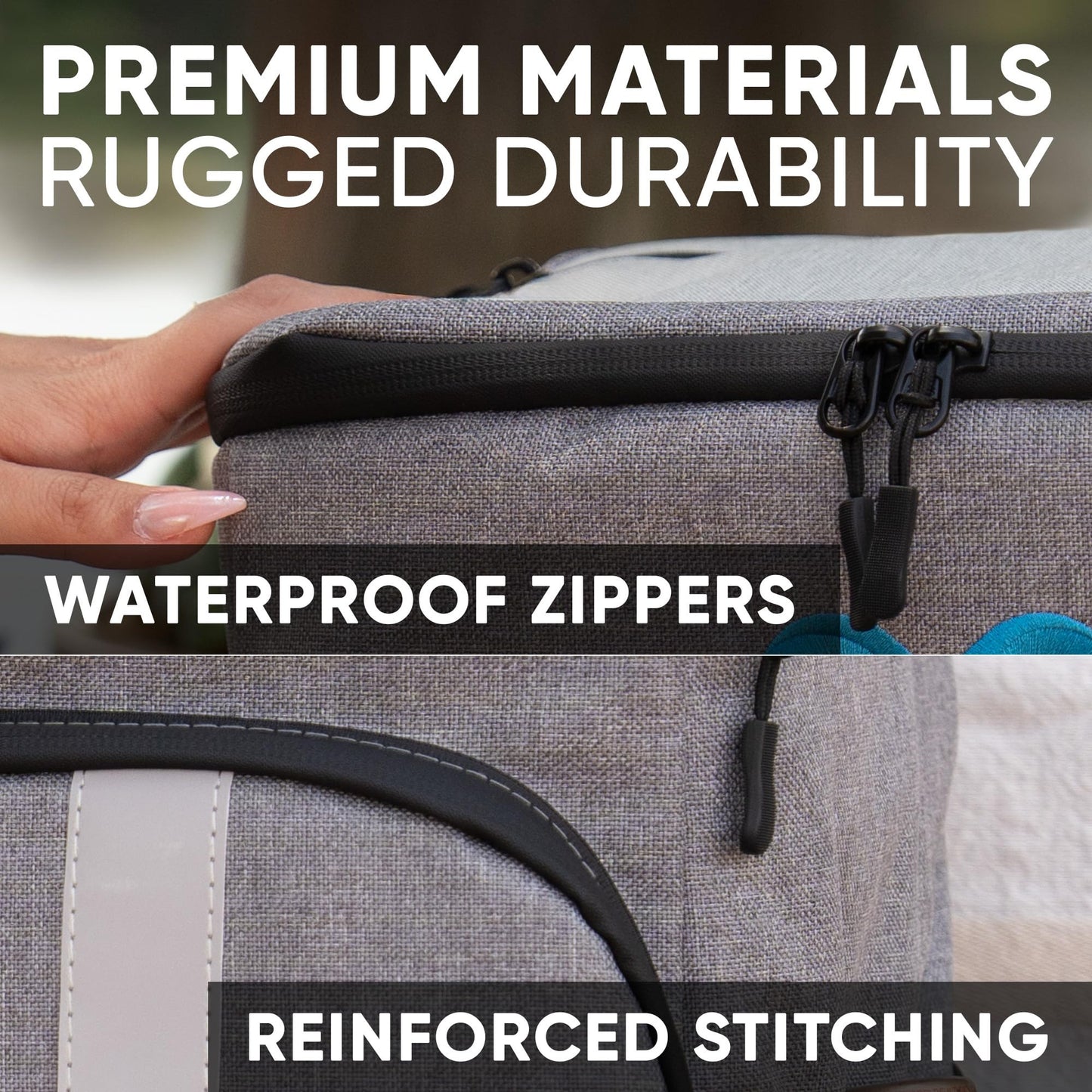 Insulated Leakproof Cooler Backpack Holds 54 Cans or 4 Wine Bottles for Picnics, Beach, Camping & Hiking