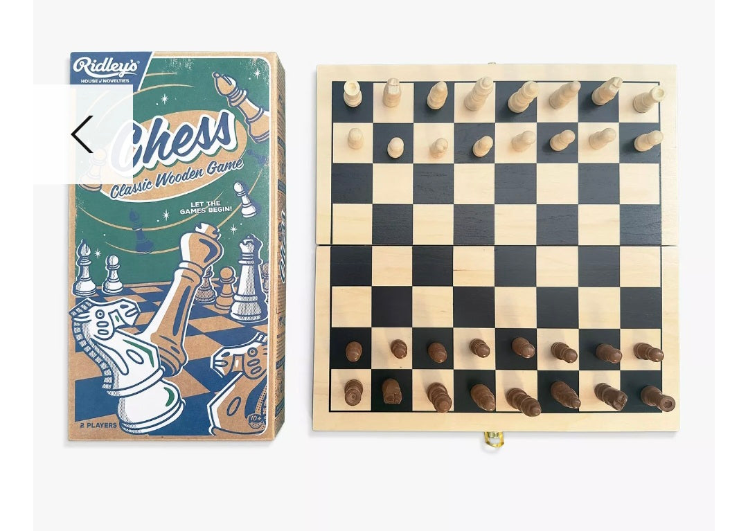 Ridley's Wooden Chess Board