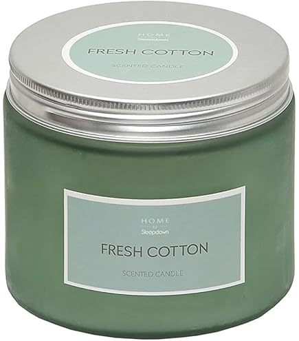 Sleepdown Core Lidded Candle Jar - Fresh Cotton - 240g