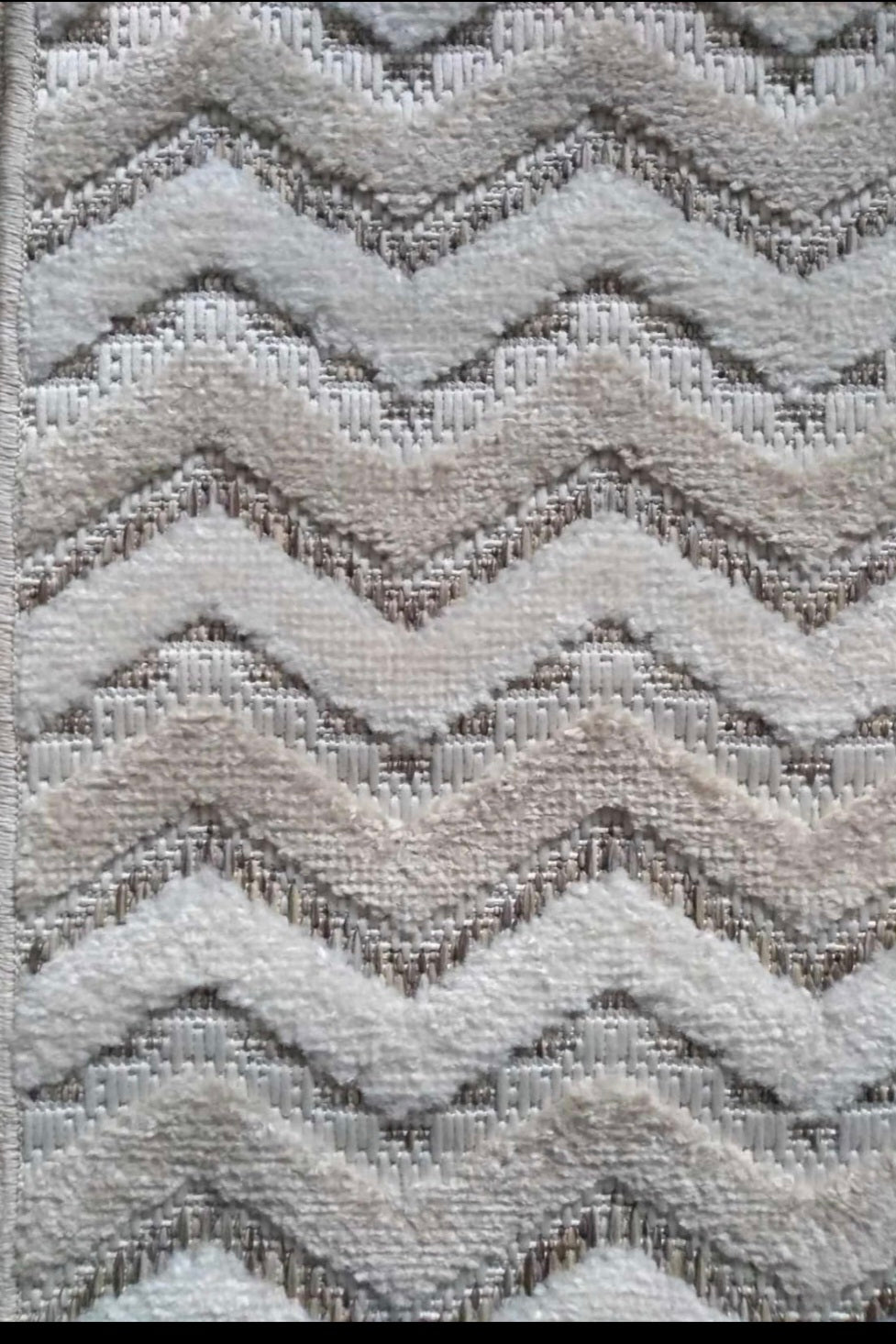Rugs and More Stella Indoor/Outdoor Rug - Waterproof UV Resistant, Durable Low Pile (Zig Zag, Beige - 120x170cm)