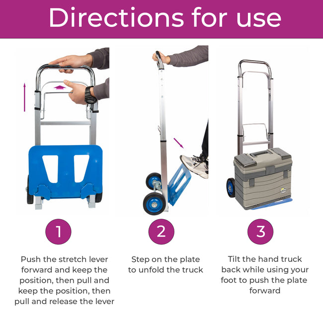 Neo 100kg Capacity Folding Sack Trolley With Extendable Handle