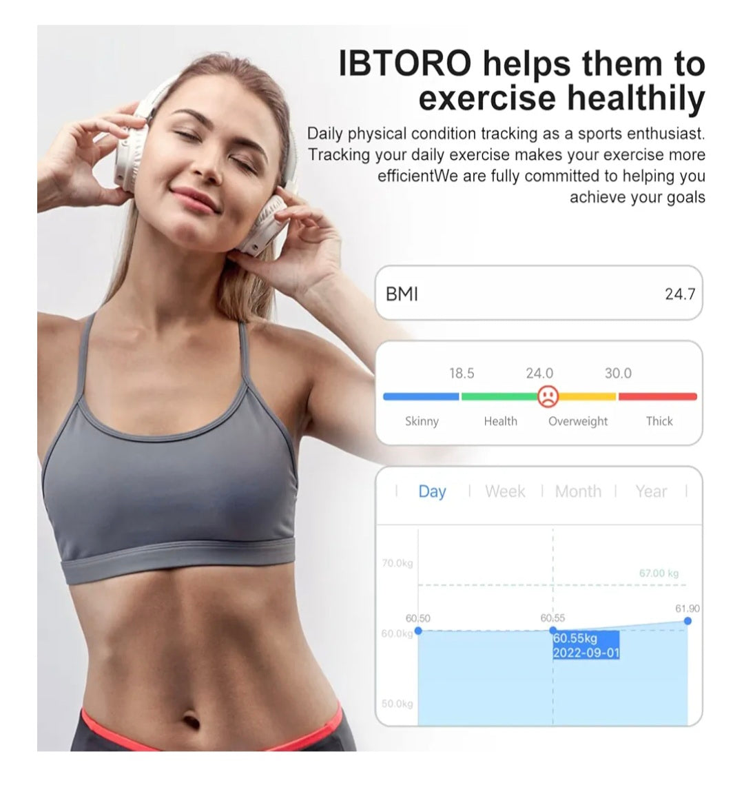 INSMART Body Fat Scales with ITO Coating Technology,Digital Weighing Bathroom Smart Scale Body Composition Monitor,Bluetooth Weighing Scales With Fitbit,Google Fit,Apple Health