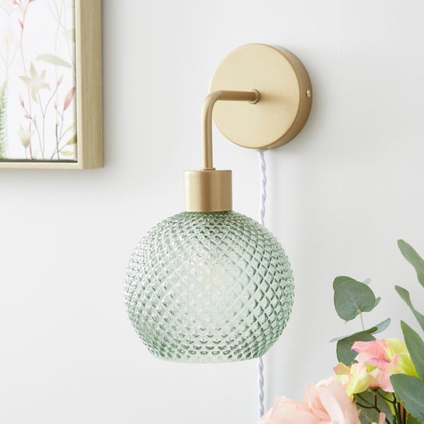 Elodie Plug In Wall Light Dunelm