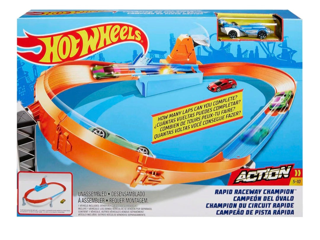 Hot Wheels Rapid Raceway Champion Playset