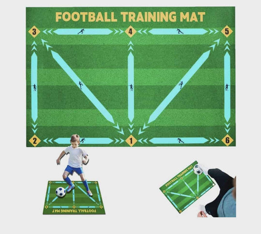 Football Training Mat XL 90x60cm, Footballs Gifts for Boys, Football Training Equipment for Dribble, Ball Control