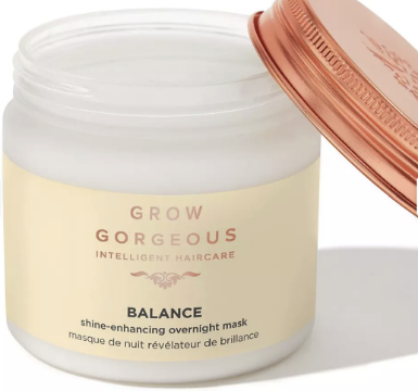 Grow Gorgeous Balance Shine-Enhancing Overnight Mask - 200ml, Gently nourish hair and scalp overnight with this shine-enhancing mask for soft, frizz-free, healthy hair