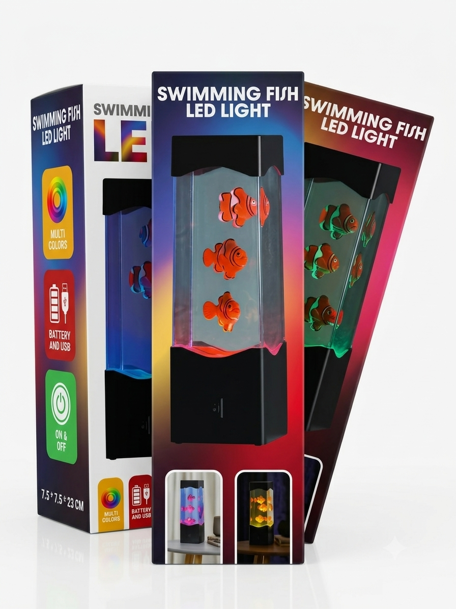 LED Swimming Fish/Jellyfish Light 2 Variants