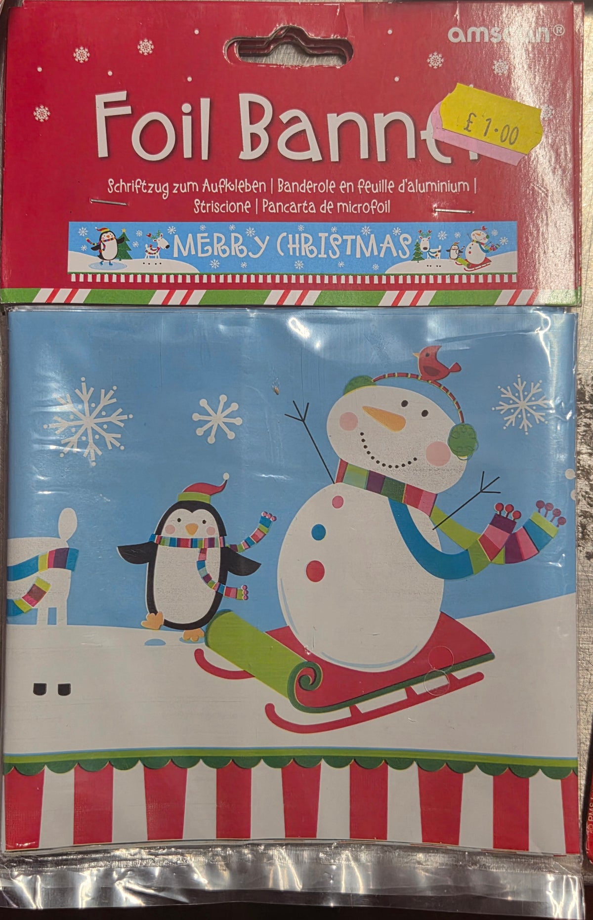 Merry Christmas Foil Banner