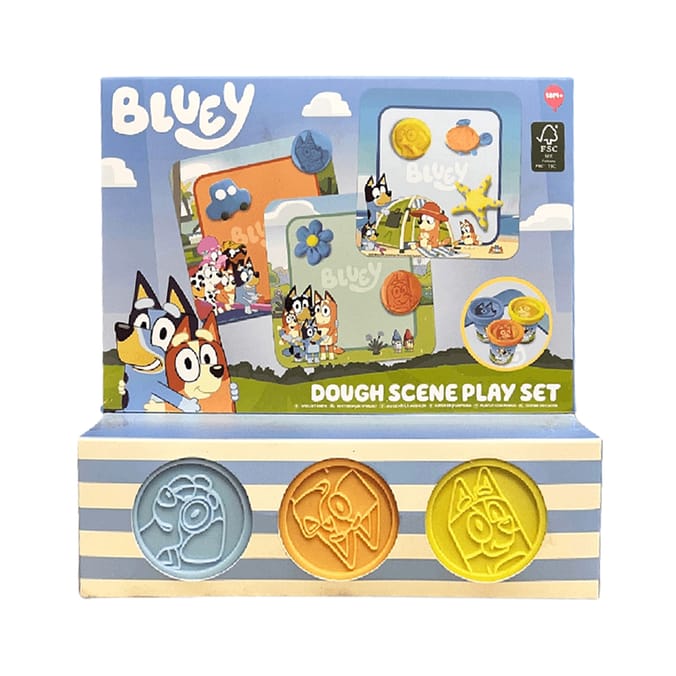 Bluey Childrens Dough Scene Play Set