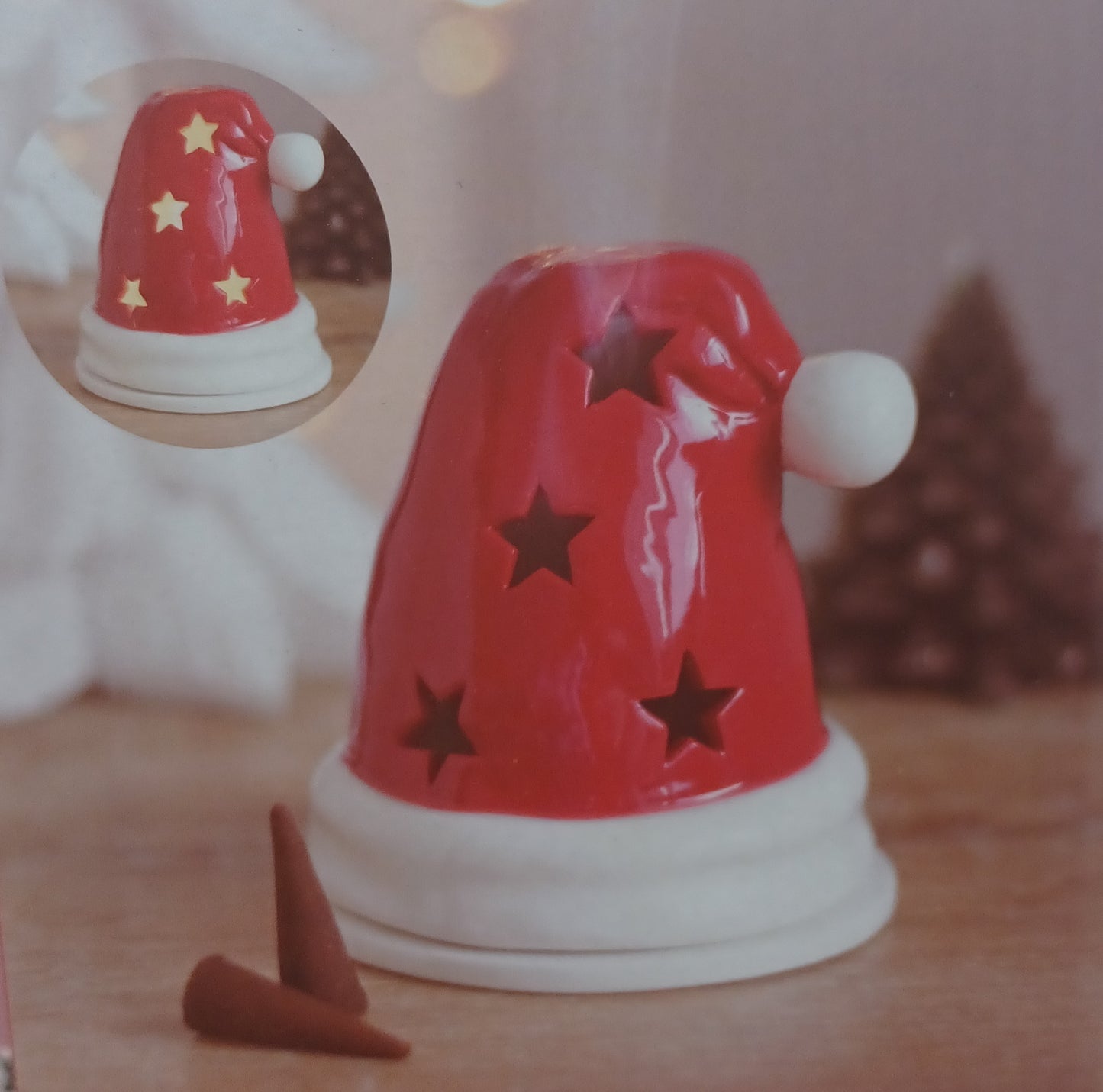 Santa Hat Incense Cone & Tealight Holder