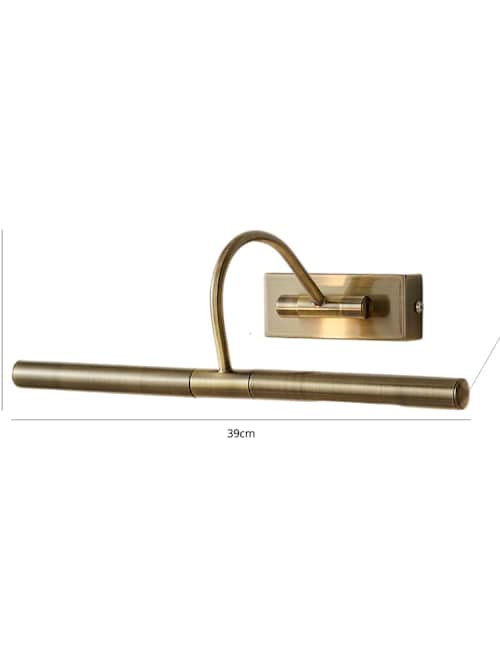 Twin Picture Wall Light, Antique Brasss
