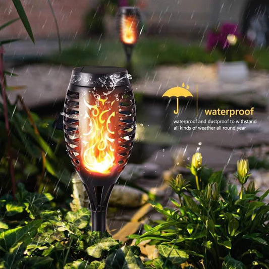 Geemoo Solar Torch Lights Dancing Flame Decorative
Flickering, Waterproof, for Outdoor, Garden, Patio, Pathway, Yard, Driveway, 1 Pack