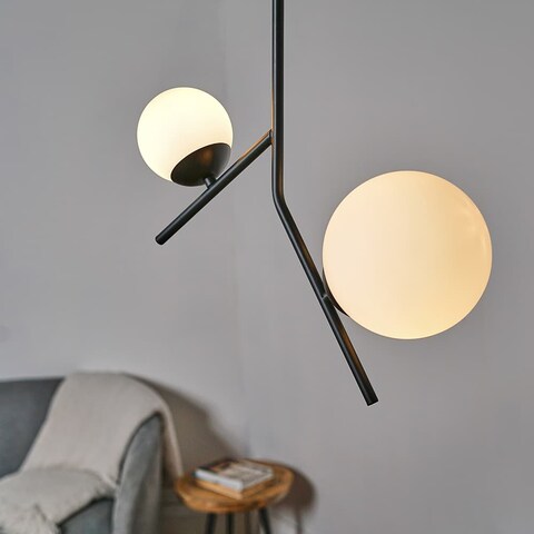 Beaworthy 2 Way Ceiling Light With Opal Glass Shade
