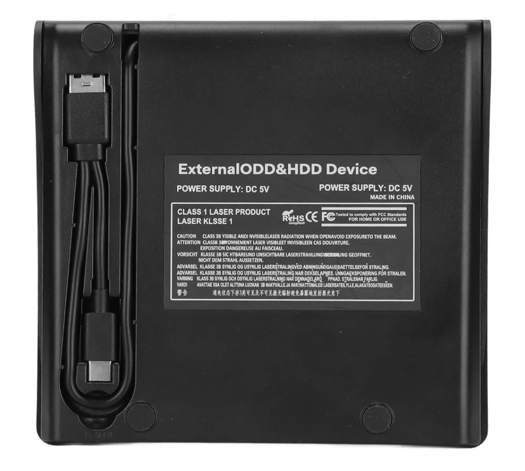 External DVD Drive,for 12.7mm 9.5mm SATA DVD RW Drive,Type A Type C USB3.0 USB2.0 5Gbps Laptop Optical Drive Enclosure