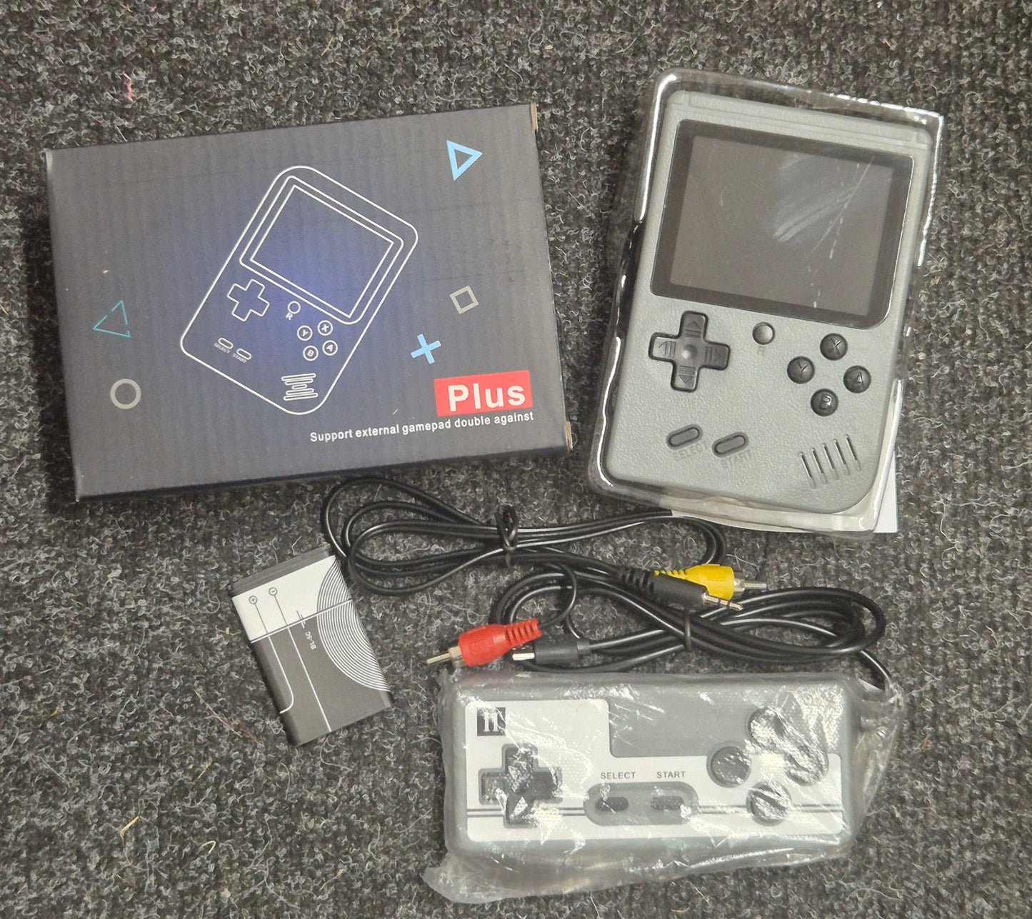 Retro Handheld Games Console Gamebox Plus with Built-in Games and Joy Pad