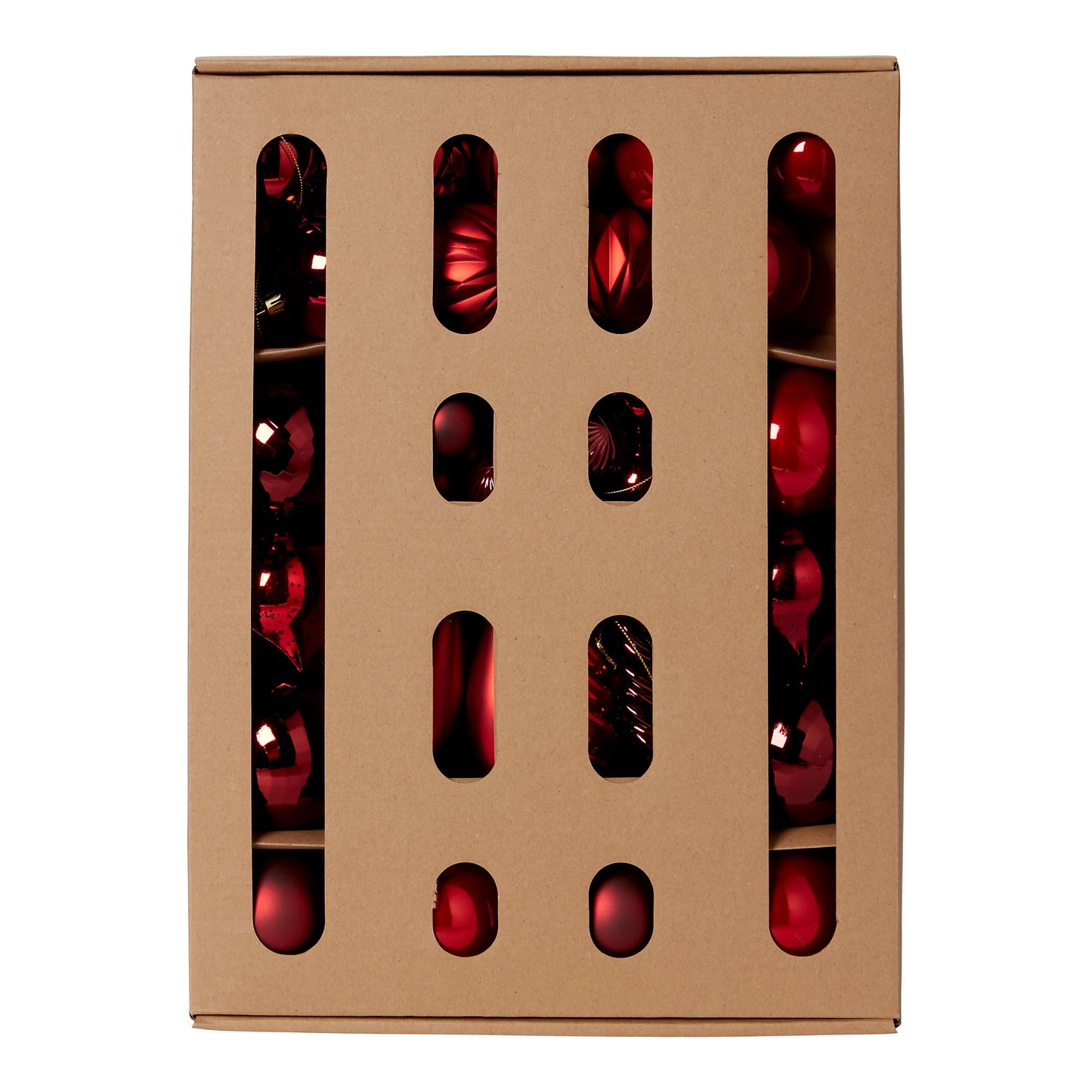 Hanging decoration set, Pack of 40 - Red