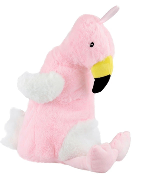 Flamingo Novelty Hot Water Bottle Pink
