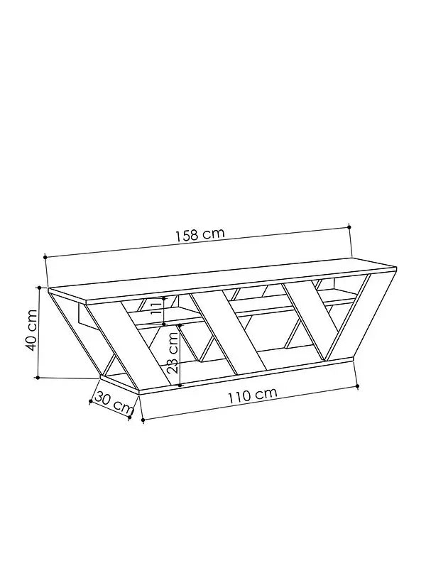 Ralla TV stand - Anthracite