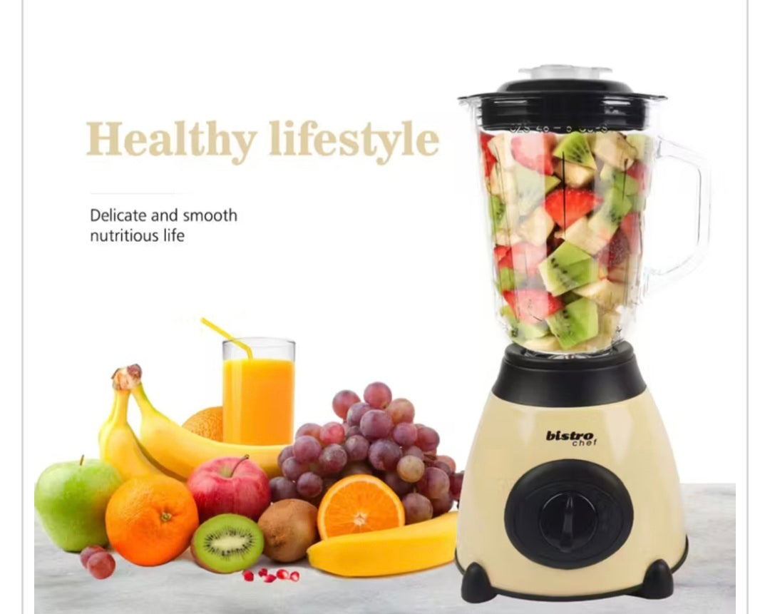 Bistro Chef 2 in 1 Glass Jug Blender & Grinder Pink or Beige